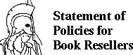 Statement of Policies for Book Resellers